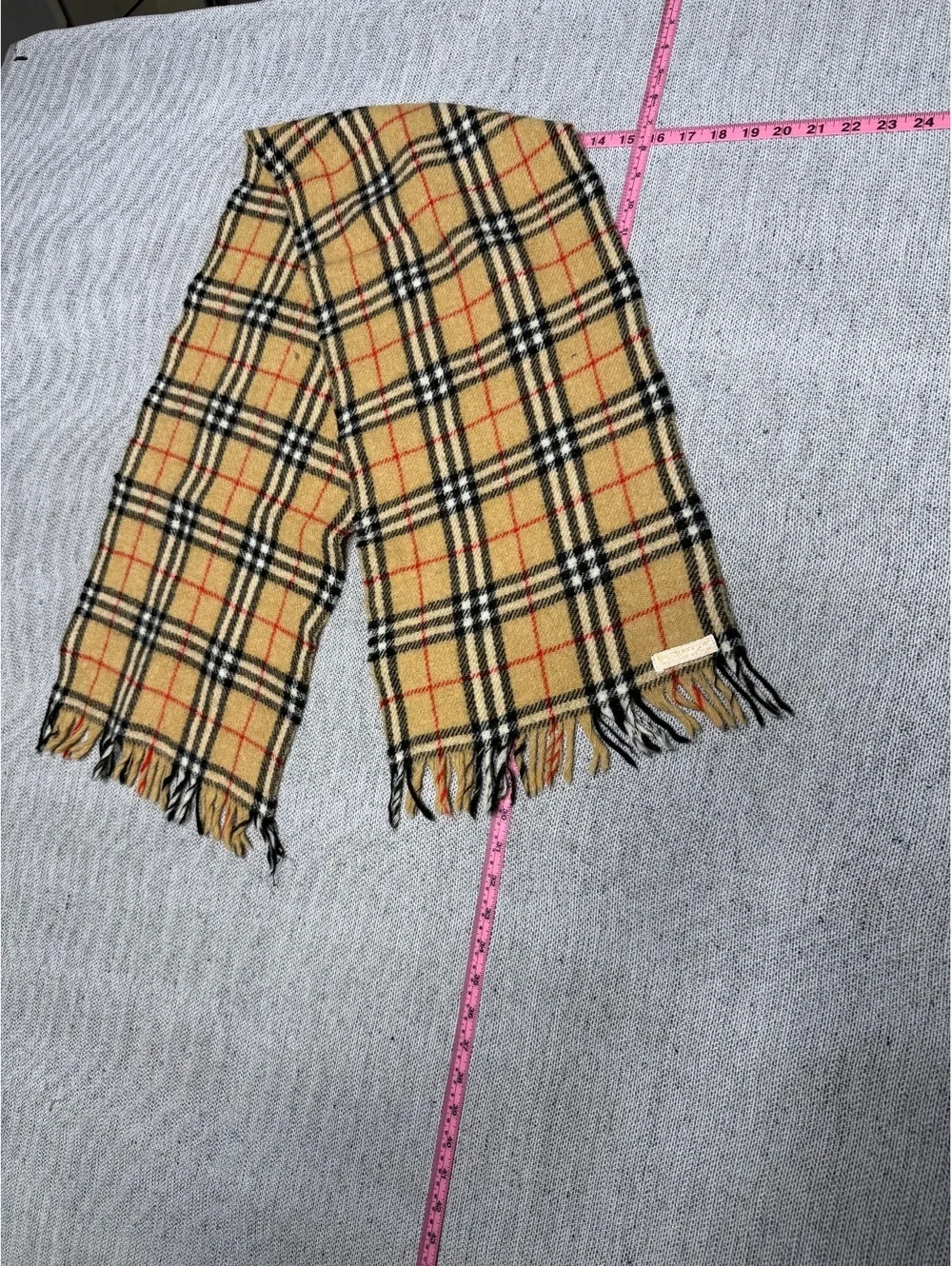 Burberry Vintage Classic Check Wool Scarf